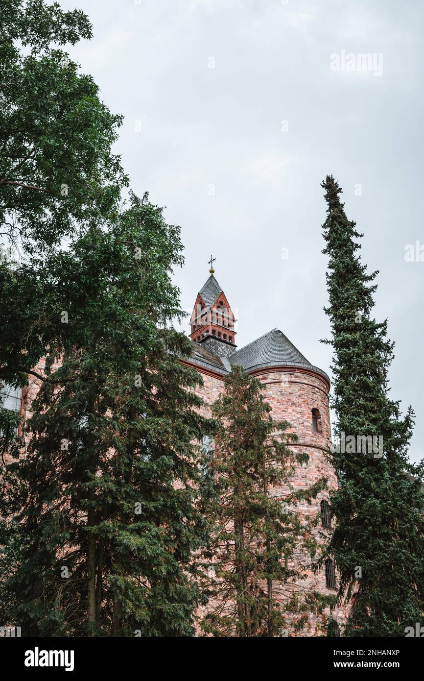 Abbaye d'Eibingen (en allemand : Abtei St. Hildegard) est une communauté de religieuses bénédictines à Eibingen près de Ruedesheim à Hesse, en Allemagne Banque D'Images