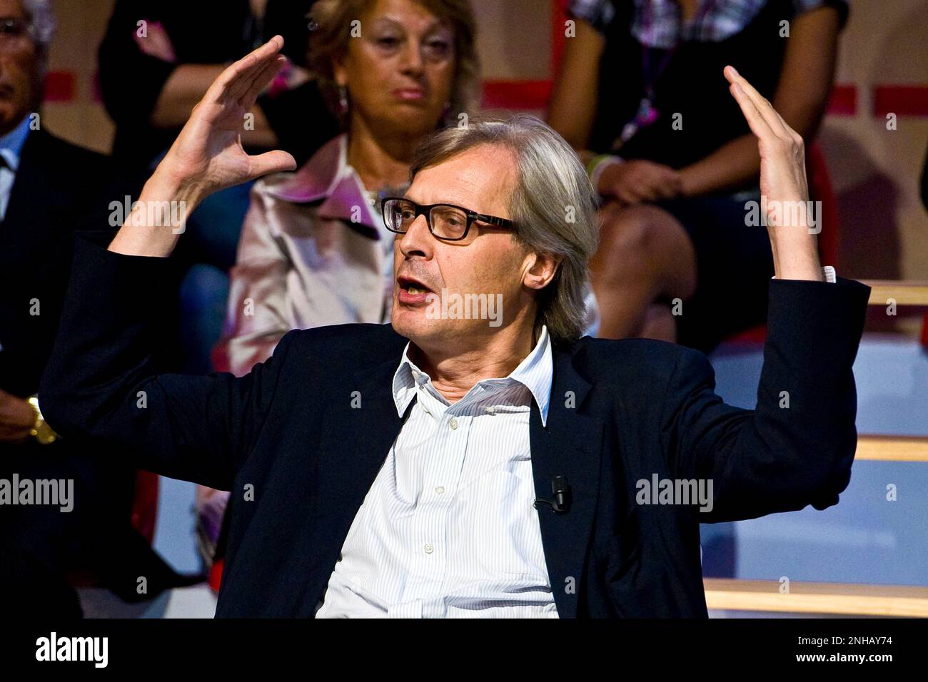 Vittorio Sgarbi, Milan, 17.09.2010 Banque D'Images