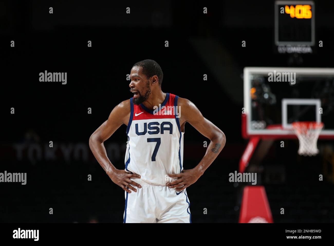 7 AOÛT 2021 : Kevin durant des États-Unis à la finale masculine de basket-ball entre les États-Unis et la France aux Jeux Olympiques de Tokyo 2020 (photo de Mickael Chavet/RX) Banque D'Images