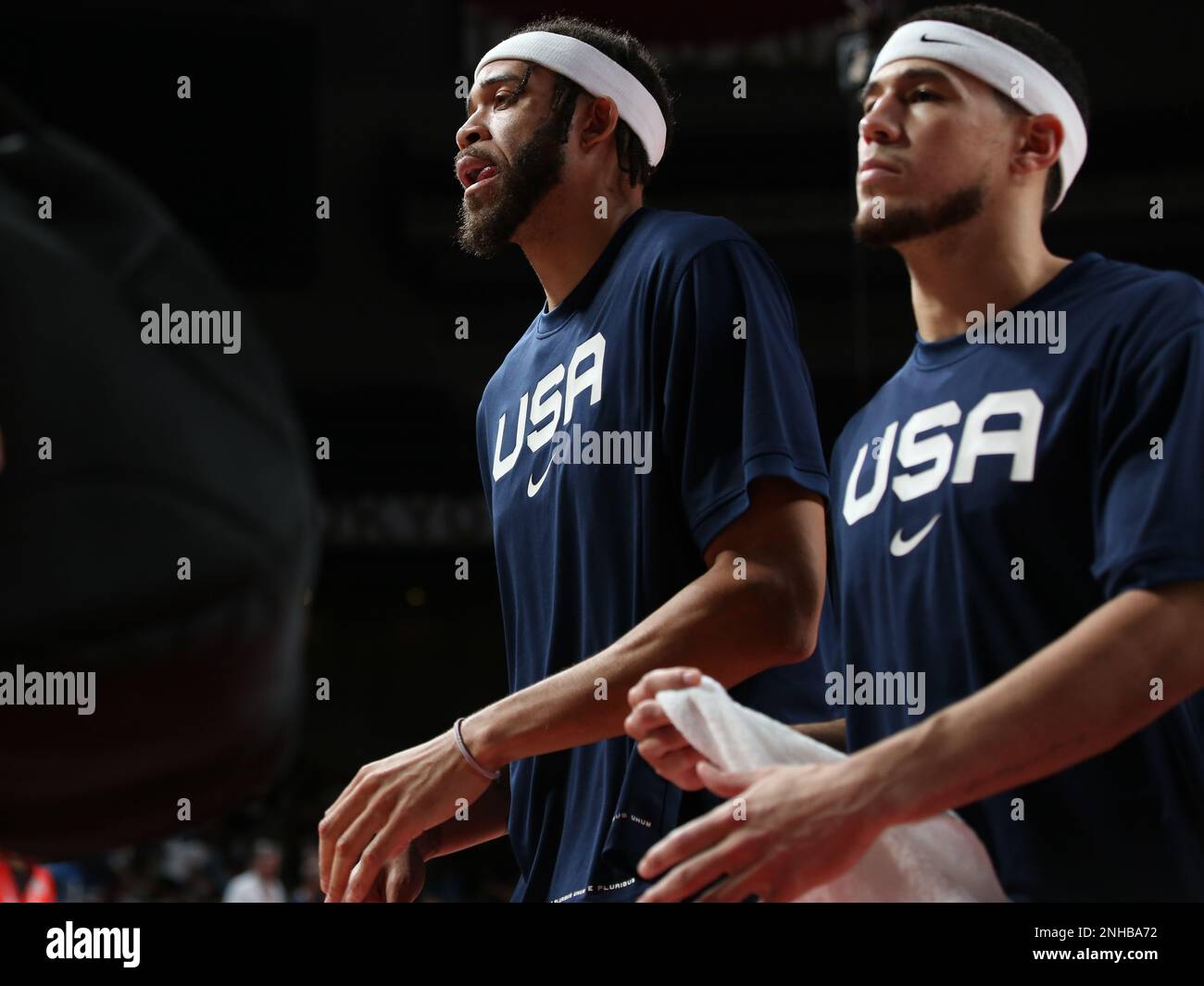 7 AOÛT 2021 : JaVale McGee des États-Unis à la finale masculine de basket-ball entre les États-Unis et la France aux Jeux Olympiques de Tokyo 2020 (photo de Mickael Chavet/RX) Banque D'Images