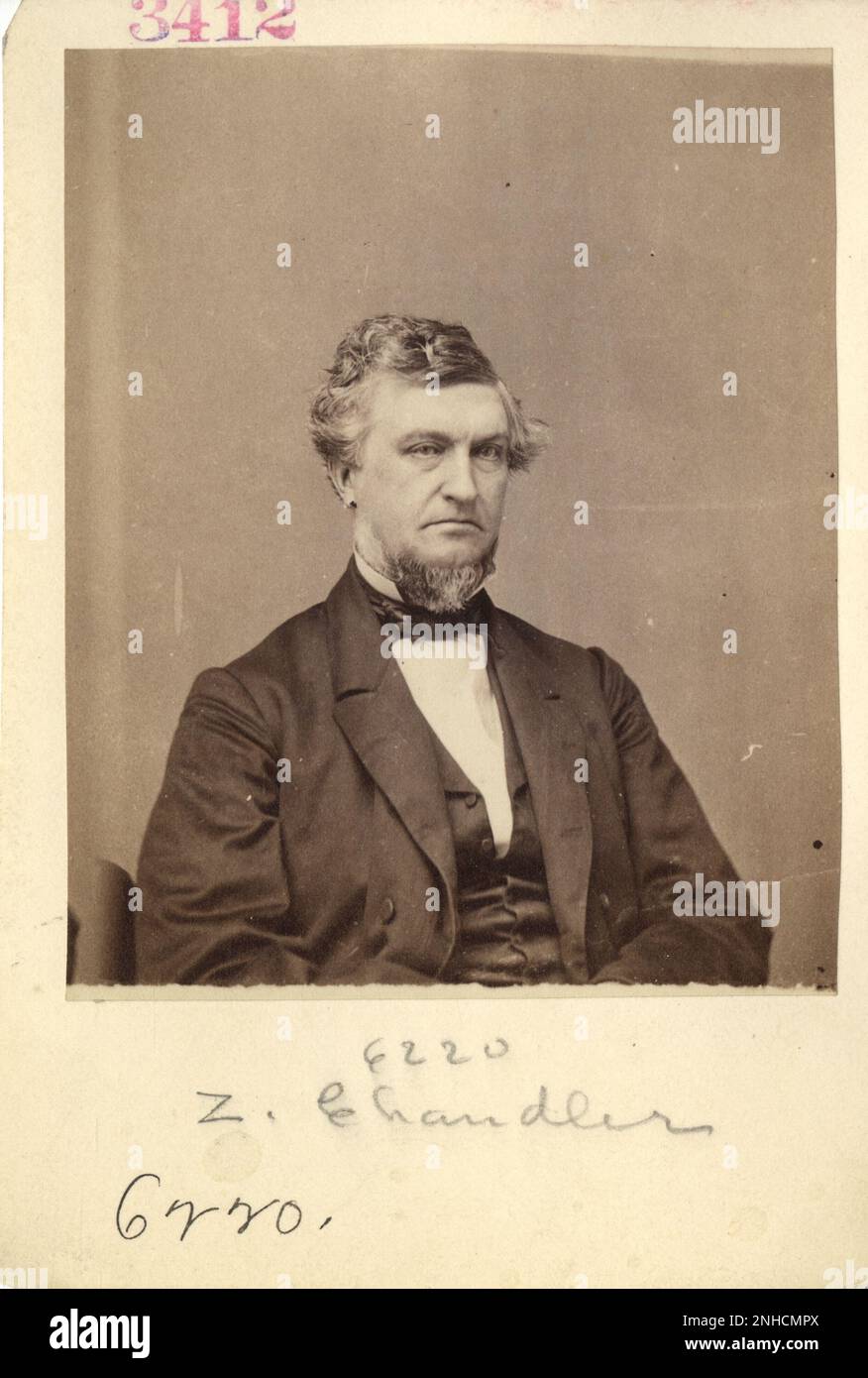 Zachariah Chandler, New Hampshire 19th Century Mathew Brady, Quartermaster, et d'autres photographies de la guerre civile Banque D'Images