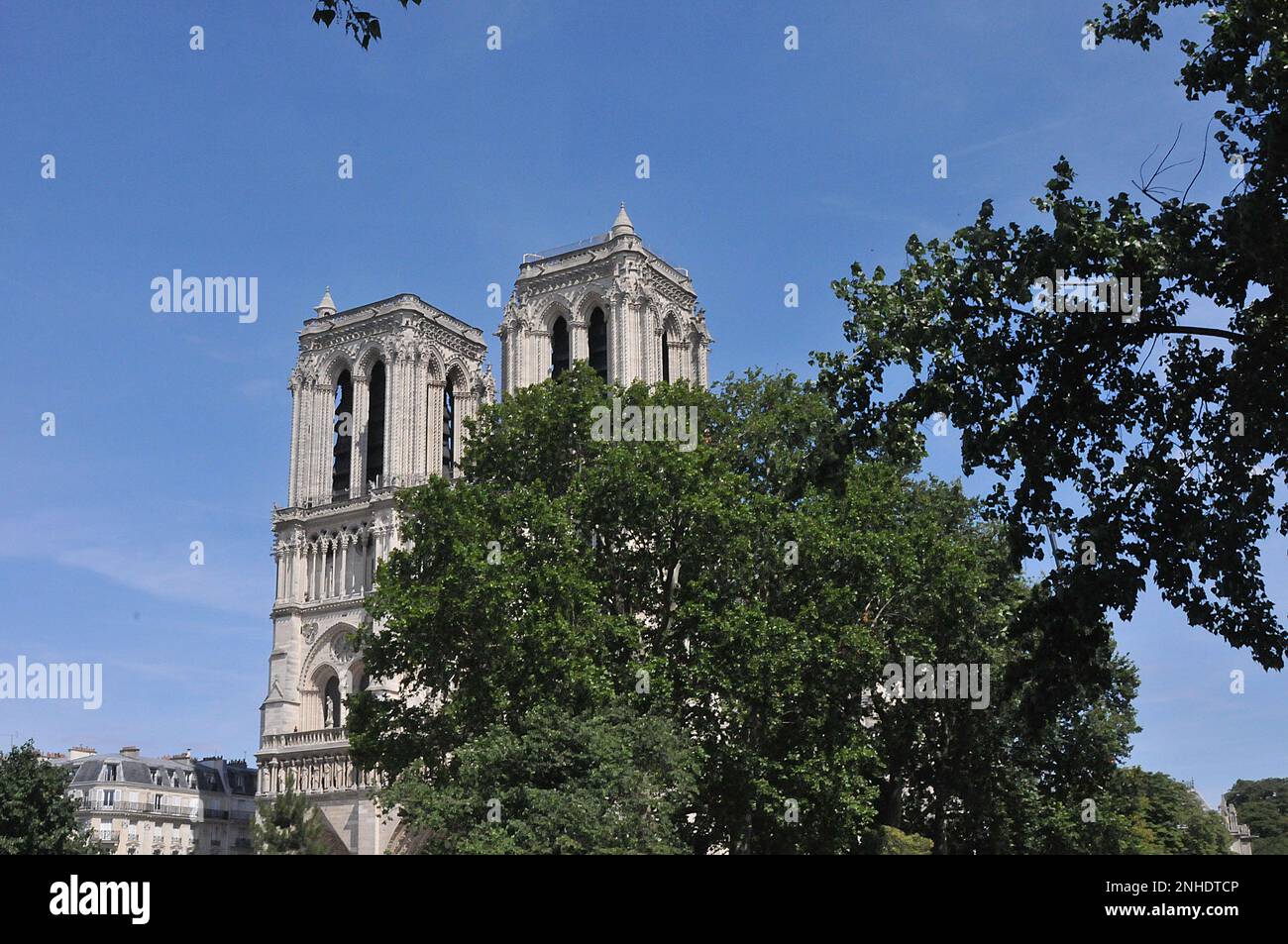 Paris /France./ 08 juillet 2019/l'église notre dame est en construction après le grand feu de cette année pari France (photo..Francis Dean / Deanimages. Banque D'Images