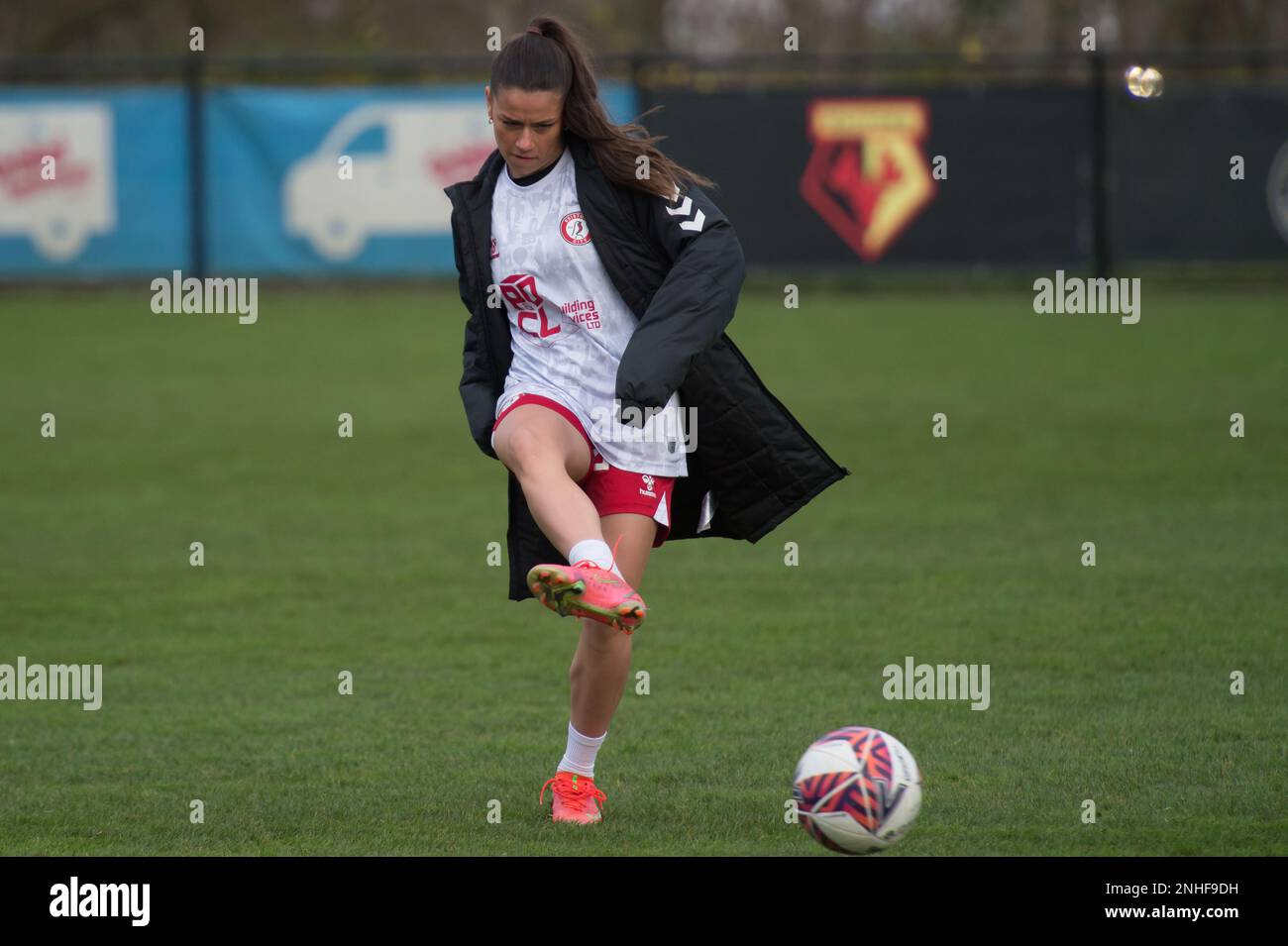 Kings Langley, Angleterre 21 novembre 2021. Match de championnat FA féminin entre Watford Women et Bristol City Women. Crédit : will Cheshire Banque D'Images