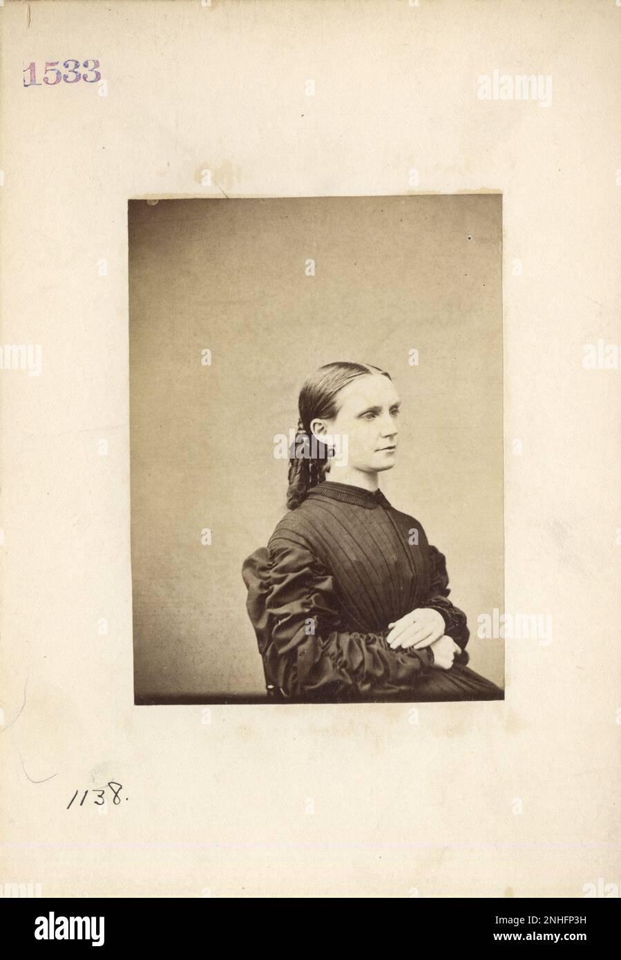 Annie Surratt 19th Century Mathew Brady, Quartermaster, et d'autres photographies de la guerre civile Banque D'Images