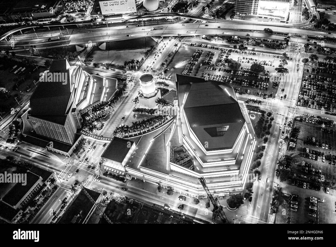 Adrienne Arsht Centre of Performing Arts, vue aérienne, Miami, Floride du Sud, Dade, Floride, États-Unis Banque D'Images Adrienne Arsht Centre of Performing Arts, vue aérienne, Miami, Floride du Sud, Dade, Floride, États-Unis Banque D'Images