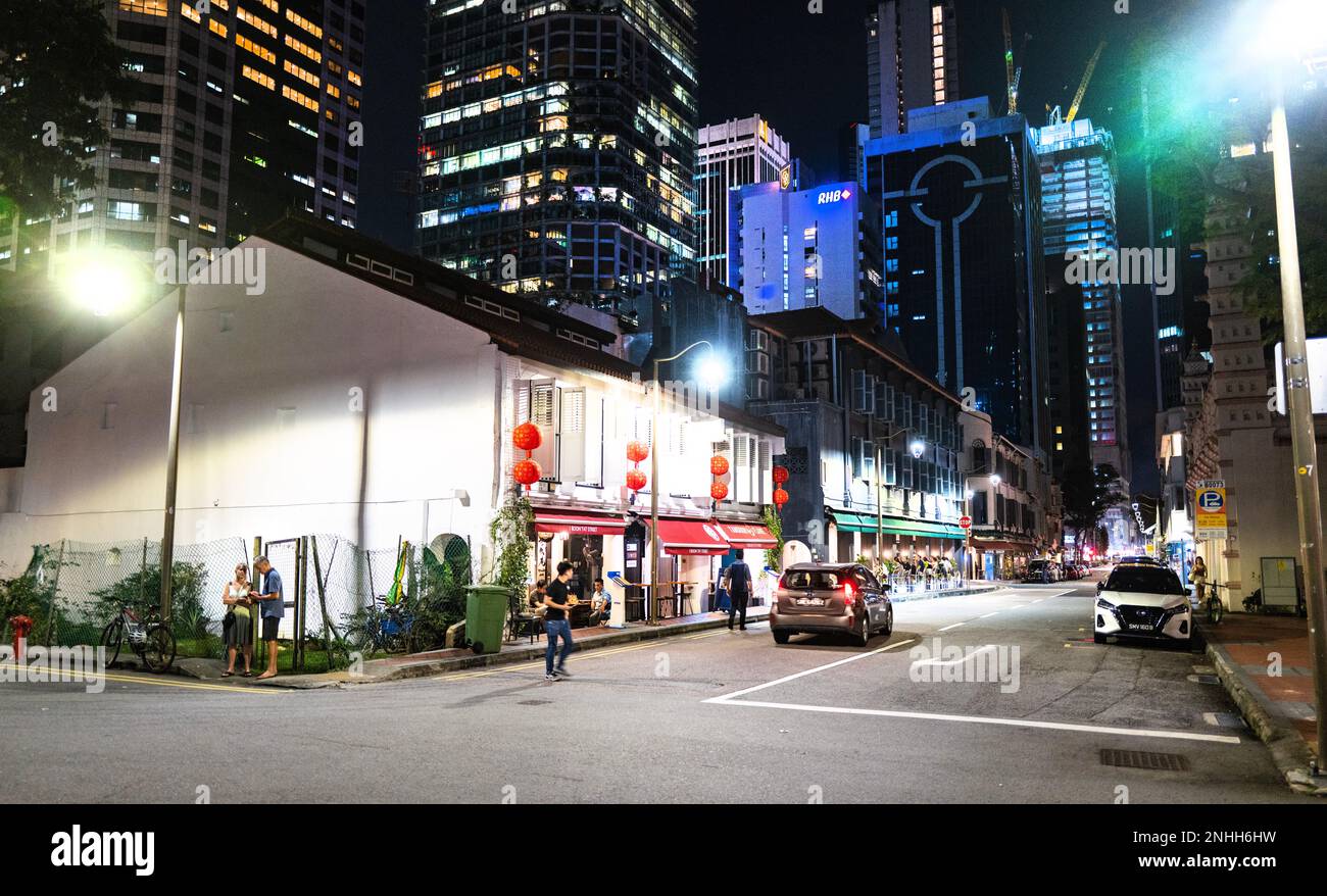 ops Singapore un endroit populaire pour les touristes qui a eu un post de renouveau Covid. Photo Neville Marriner. Banque D'Images