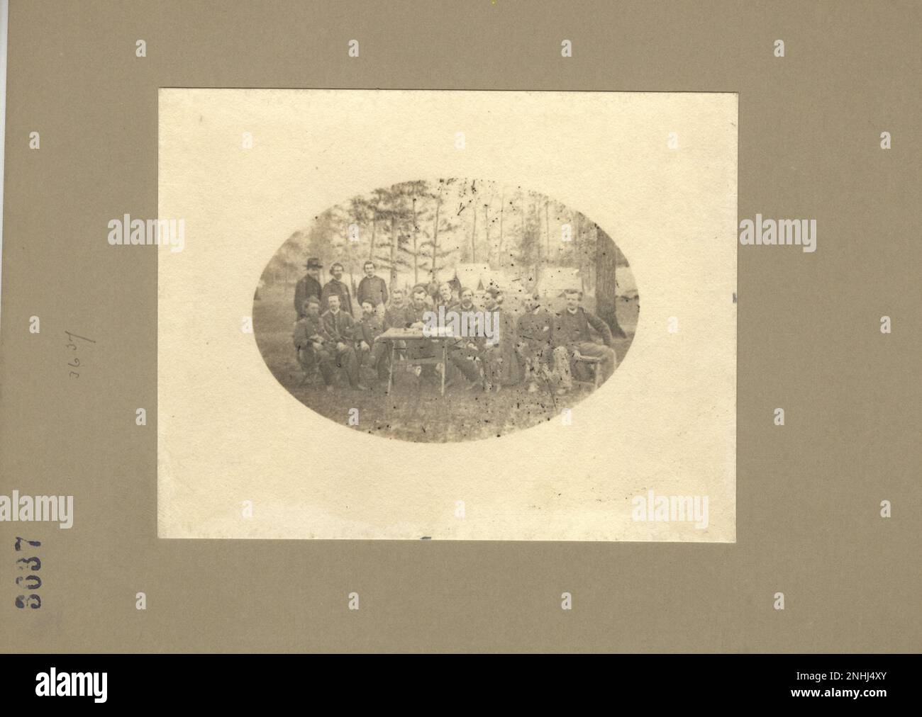 Général George H. Thomas, Conseil de guerre 19th siècle Mathew Brady, Quartermaster, et autres photographies de la guerre civile Banque D'Images