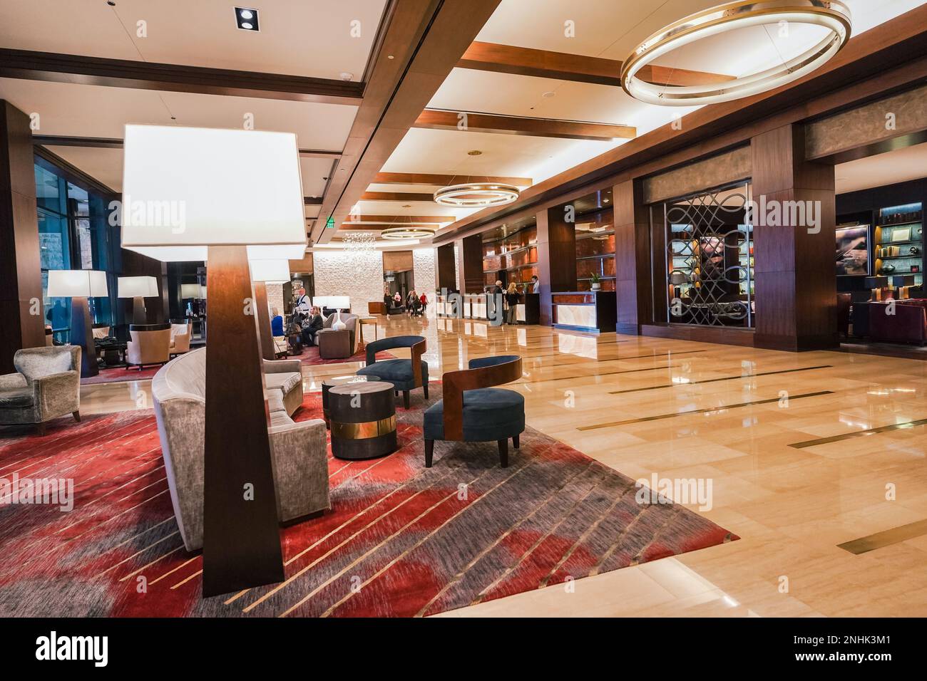 Hall de l'hôtel Omni Nashville, Nashville, Tennessee Banque D'Images