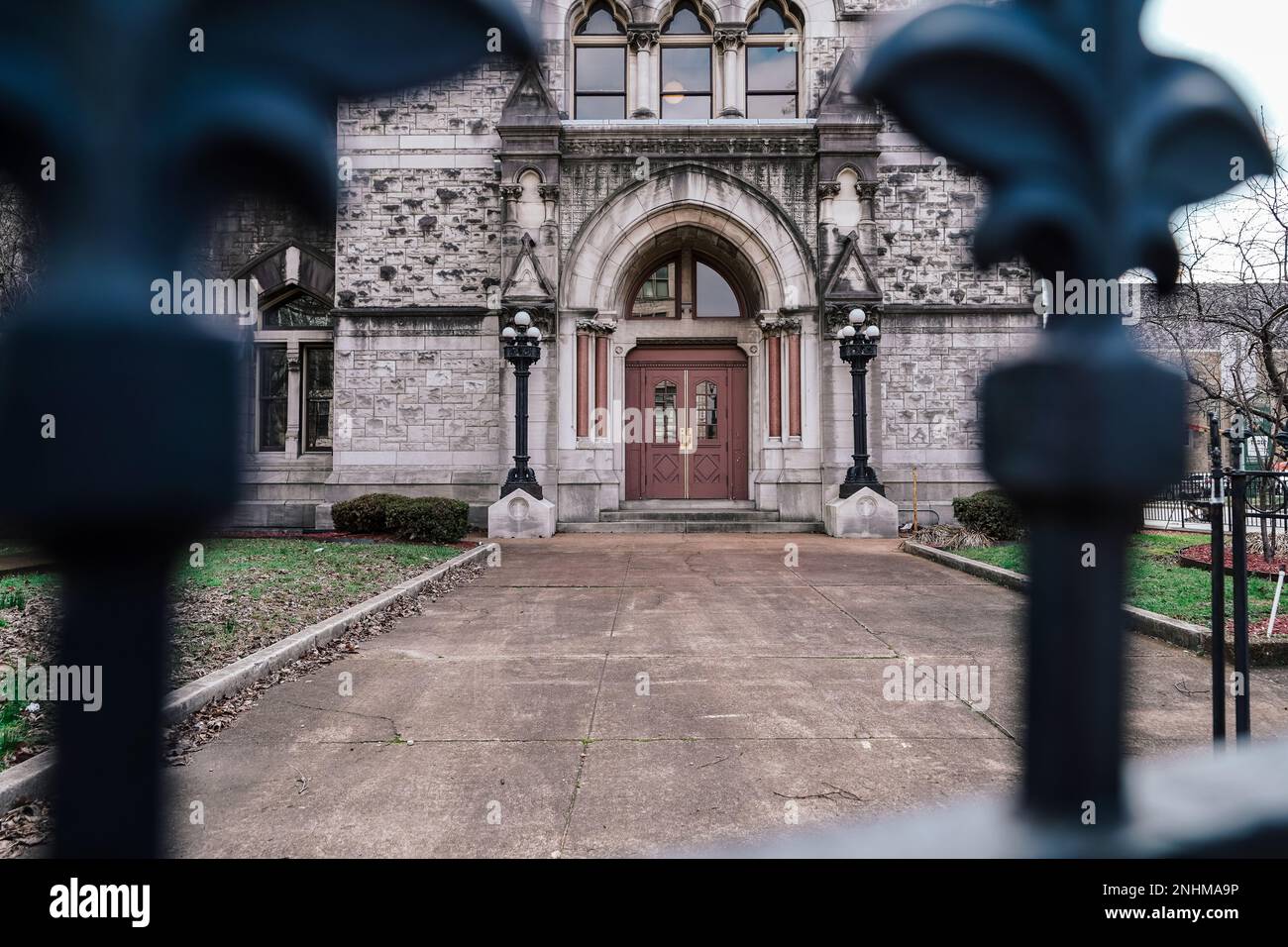 Douane House Nashville, bâtiment historique du gouvernement, style victorien gothique, premier bureau de poste de Nashville Banque D'Images