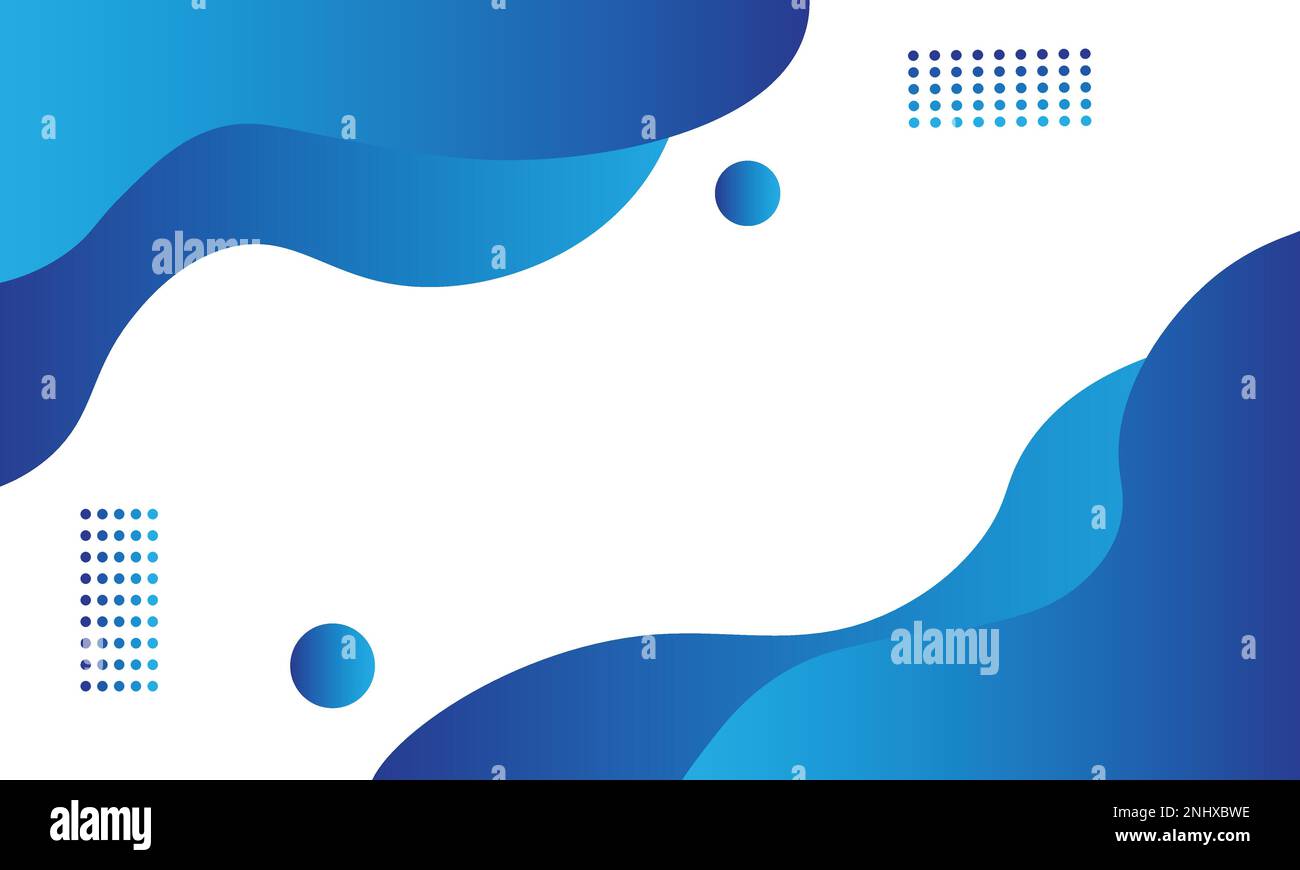 Arrière-plan de couleur liquide. Éléments bleus avec gradient de fluide. Composition de formes dynamiques. Illustration vectorielle Illustration de Vecteur