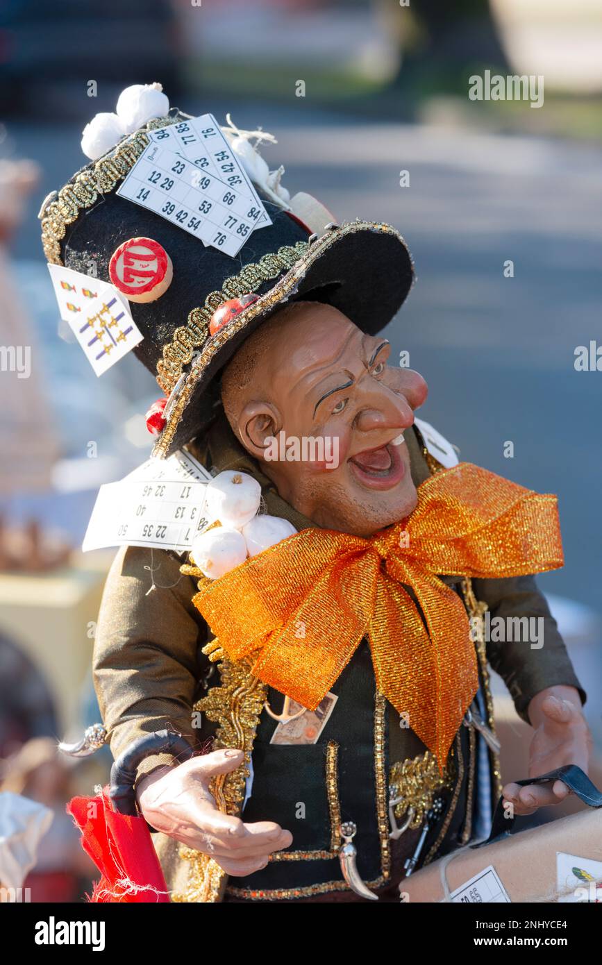 Sciò Sciò ou Hunchback Lucky traditionnel masque napolitain Banque D'Images