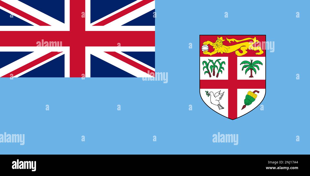 Drapeau national de la République de Fidji Banque D'Images