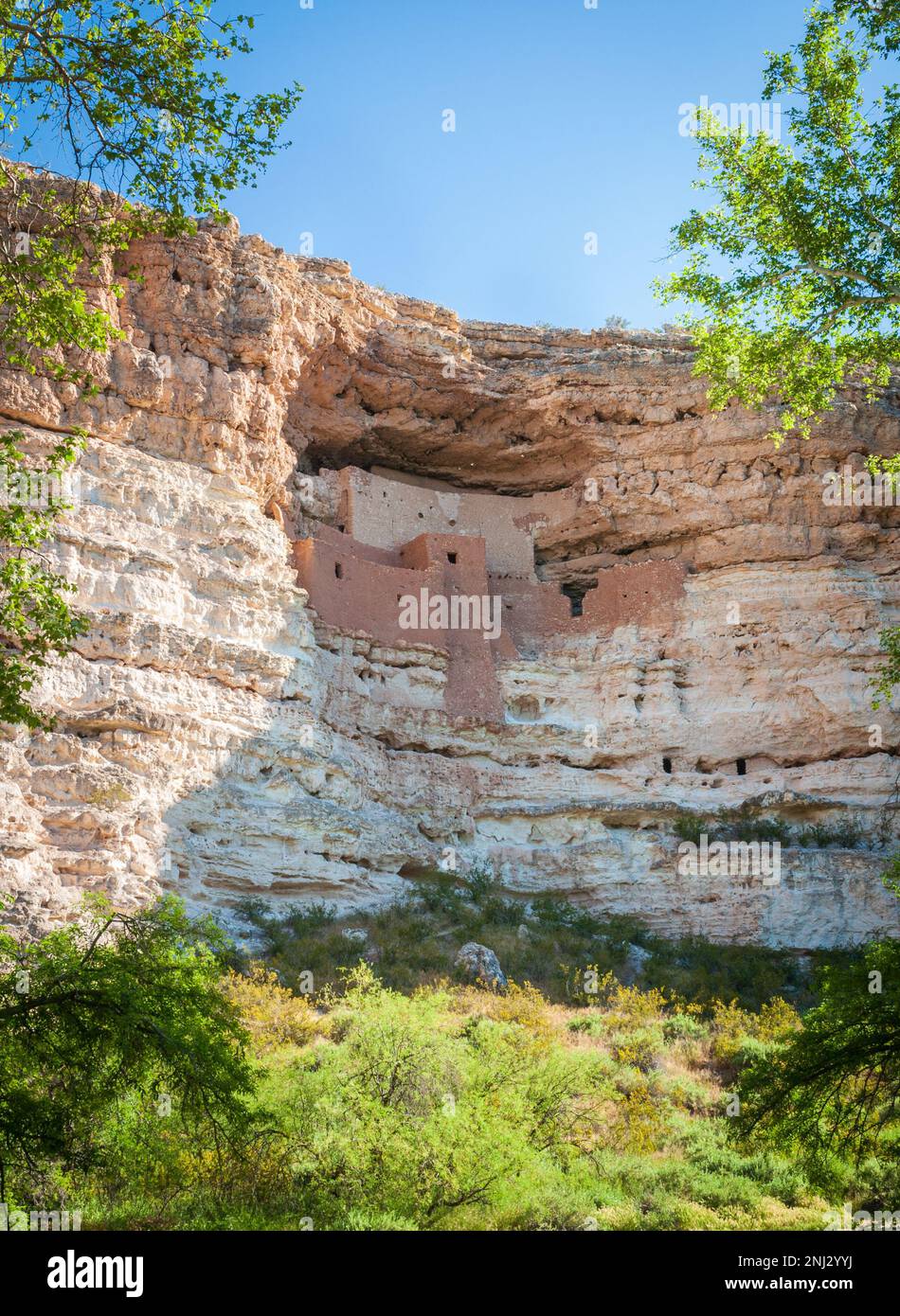 Ruines de falaises au monument national du château de Montezuma Banque D'Images