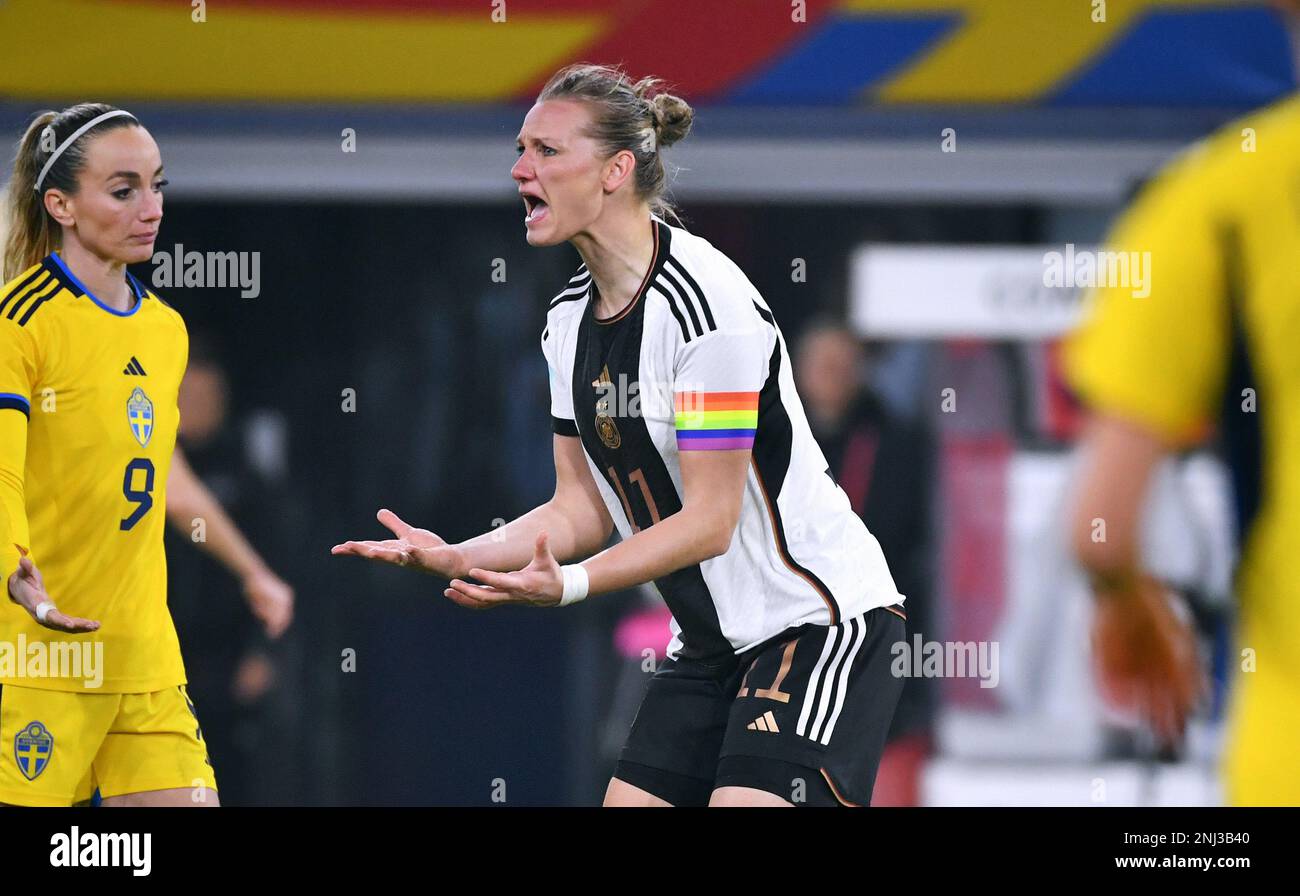 Internationale féminine, Schauinsland-Reisen-Arena Duisburg; Allemagne - Suède; Alexandra Popp Banque D'Images