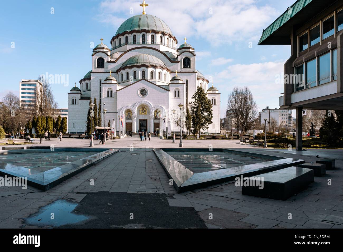 La cathédrale SaintSava de Belgrade, Serbie. Plus grande église orthodoxe serbe des Balkans