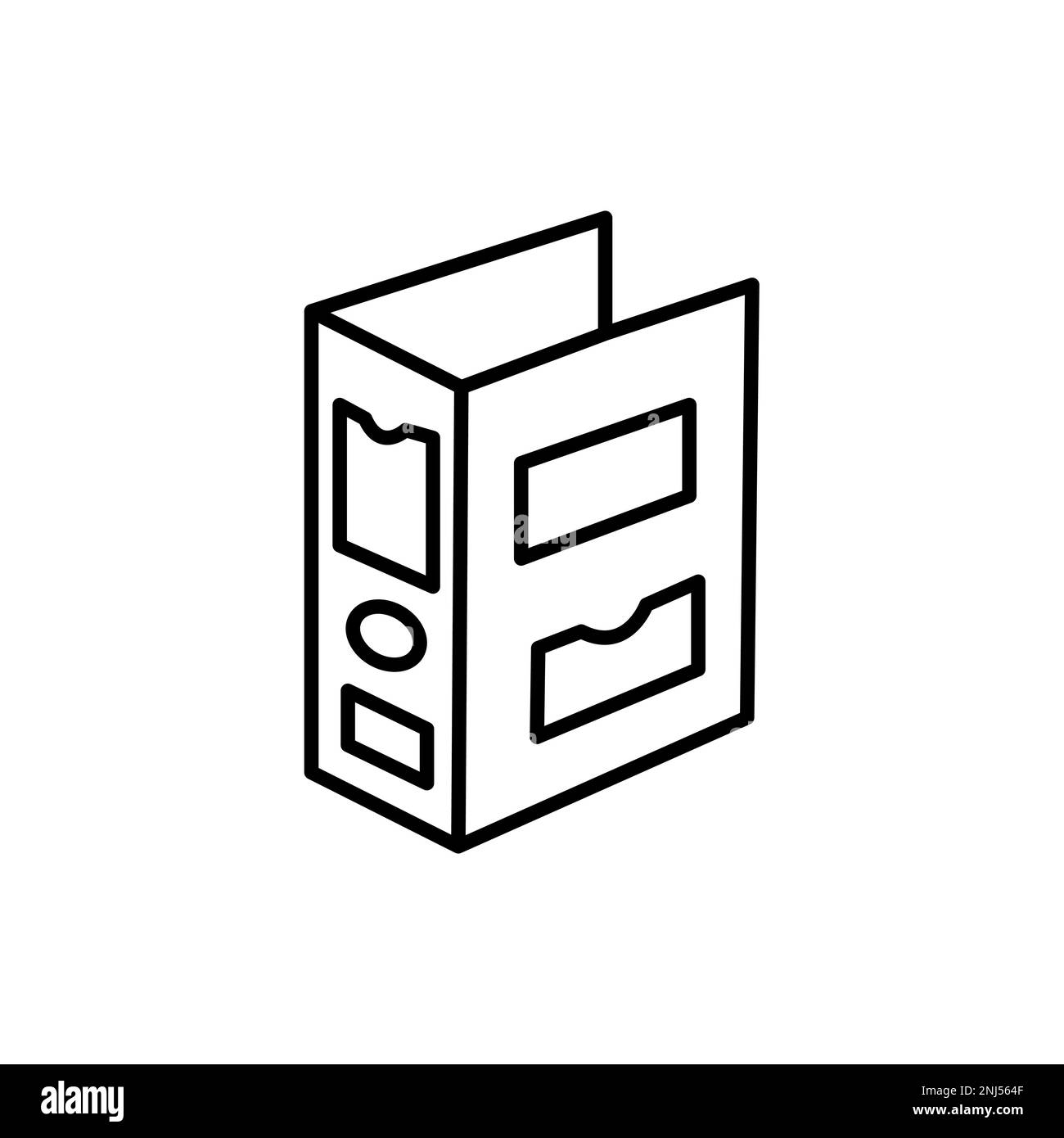 Icône de vecteur de dossiers Office. Affiche plate remplie pour le concept mobile et la conception de sites Web. Classeur, icône de glyphe de fichiers. Symbole, illustrateur de logo. Illustration de Vecteur