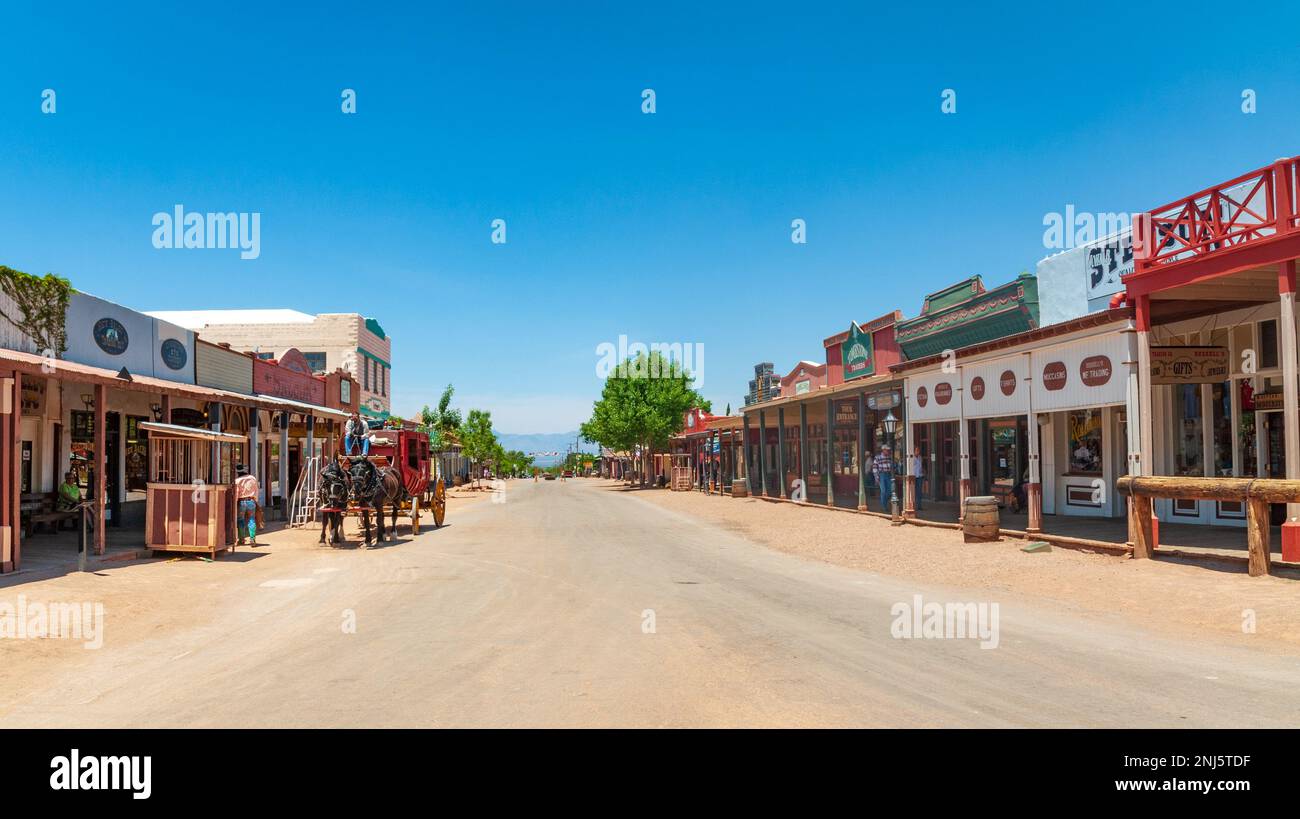 La ville historique de Tombstone, Arizona Banque D'Images