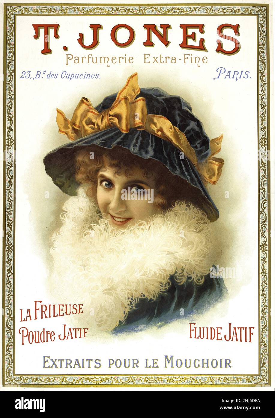 Illustration de la publicité victorienne Banque D'Images