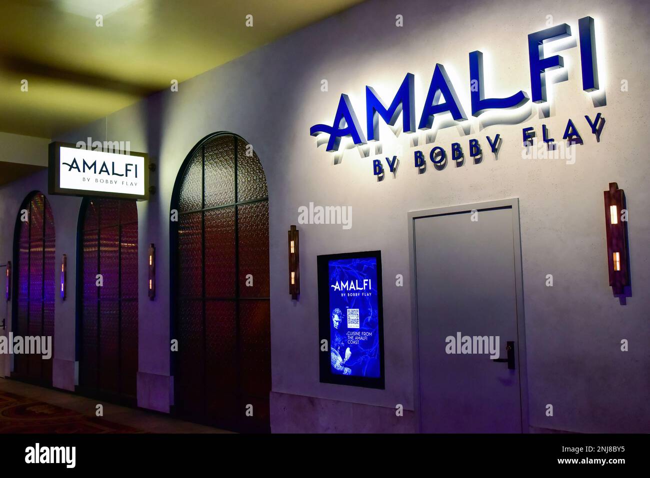 Bobby Flay's Restaurant, Amalfi, au Caesars Palace, sur le Strip de Las Vegas Banque D'Images