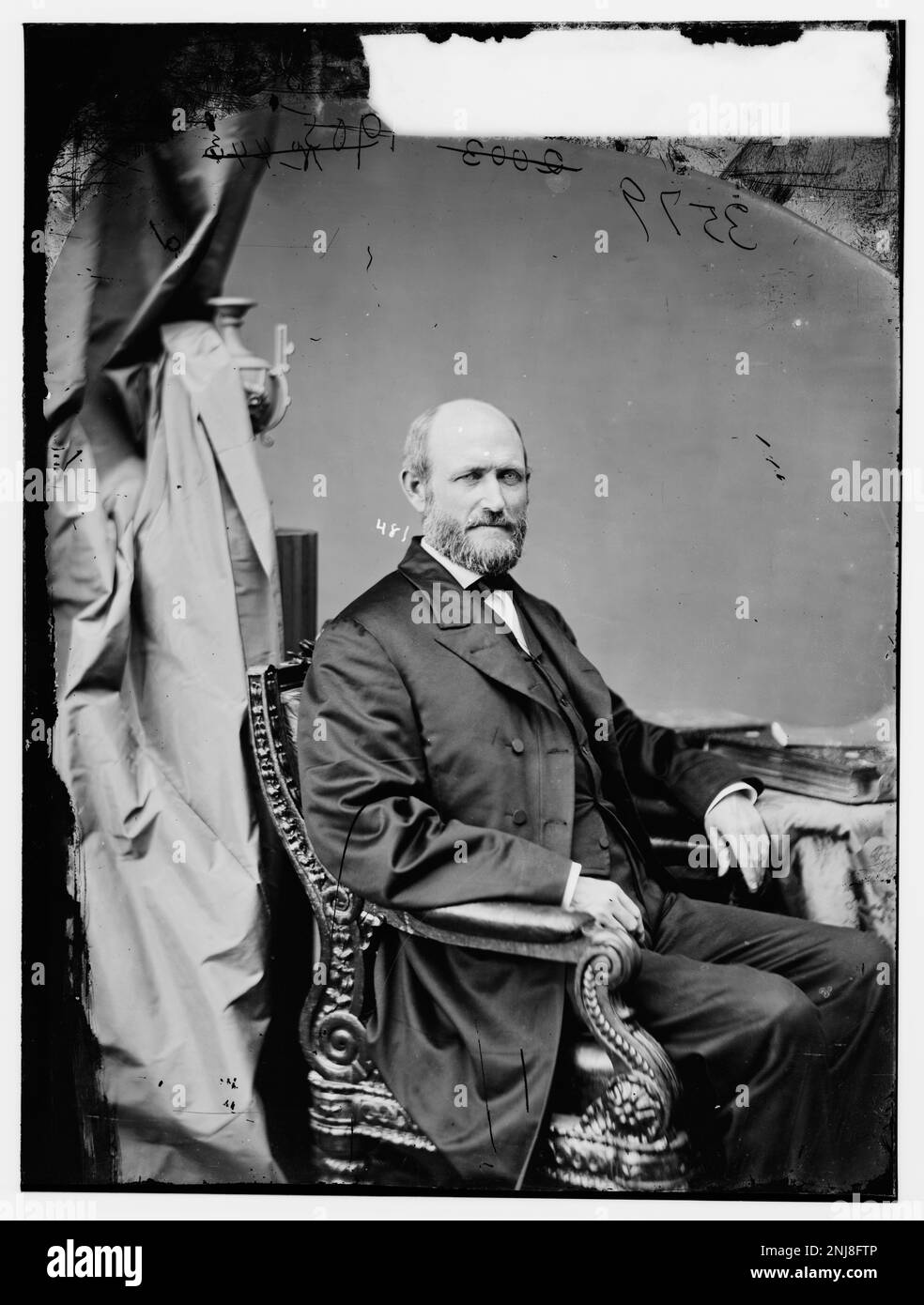 Portrait de Honor James Hamilton Goss, politicien de Caroline du Sud, capturé dans la collection Brady-Handy de la Bibliothèque du Congrès. Banque D'Images