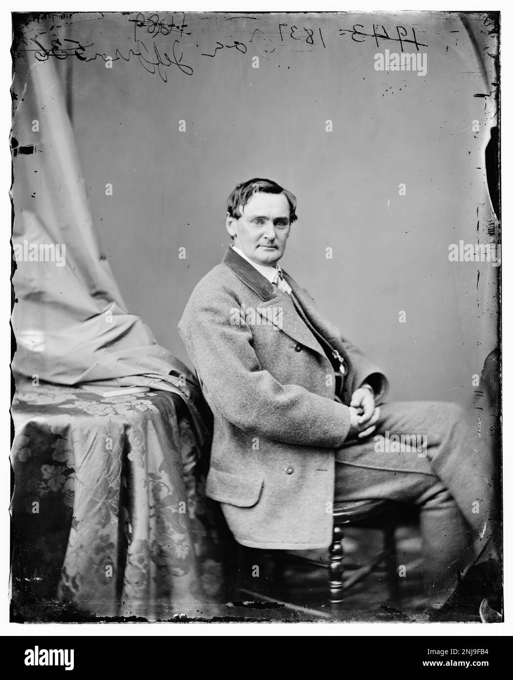 Portrait de Joseph Jefferson, acteur renommé du XIXe siècle, présenté dans la collection Brady-Handy de la Bibliothèque du Congrès. Banque D'Images