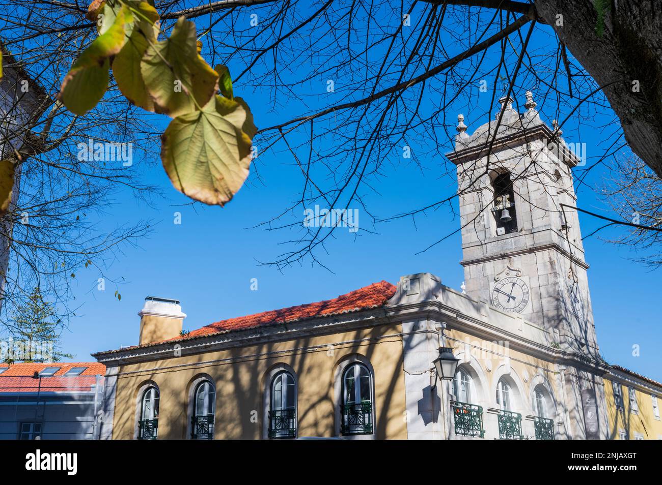 Tour de l'horloge à Sintra, Portugal Banque D'Images