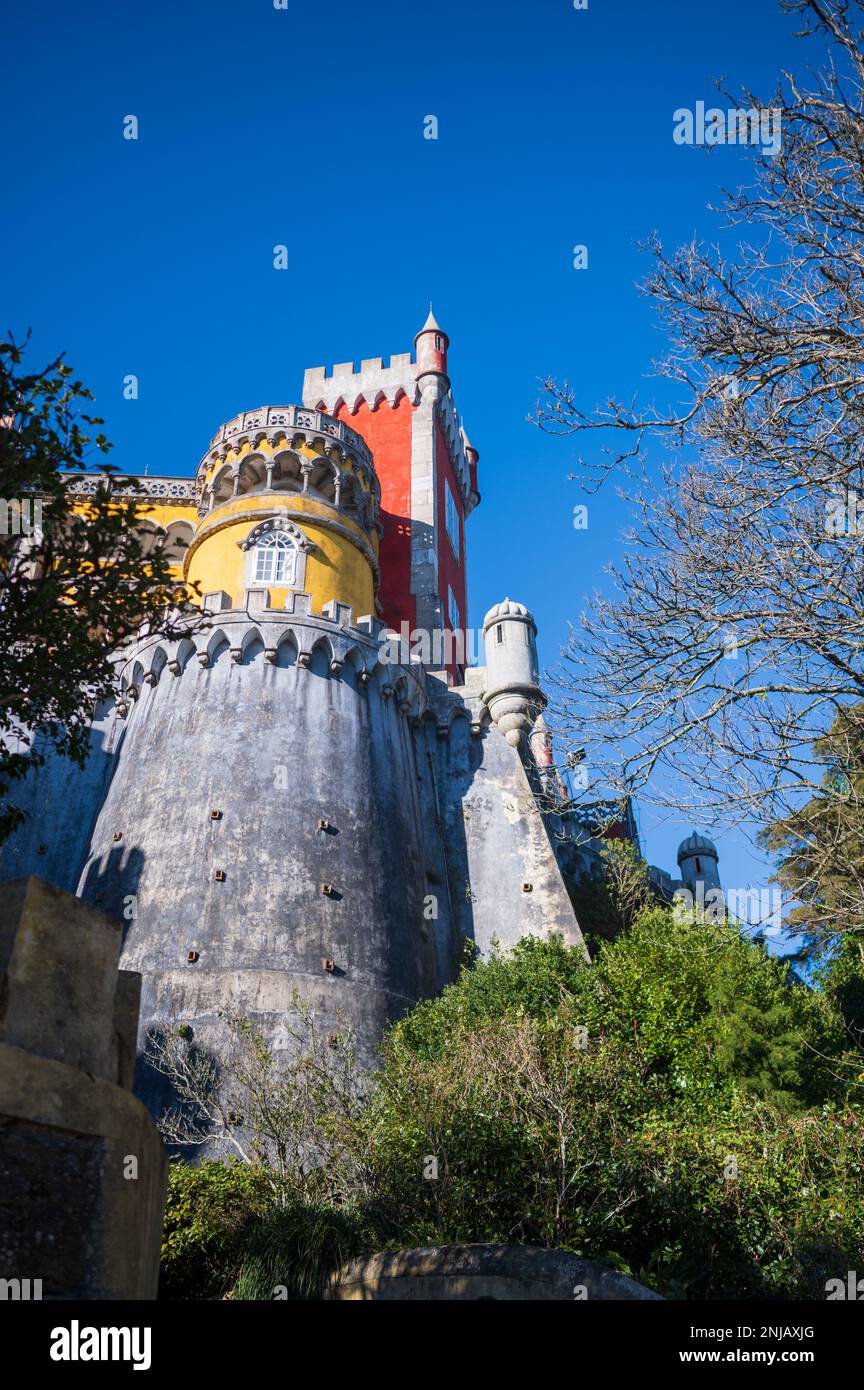 Parc et Palais national de Pena (Palacio de la Pena), Sintra, Portugal Banque D'Images