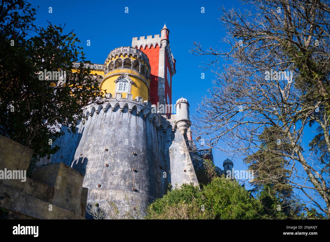 Parc et Palais national de Pena (Palacio de la Pena), Sintra, Portugal Banque D'Images