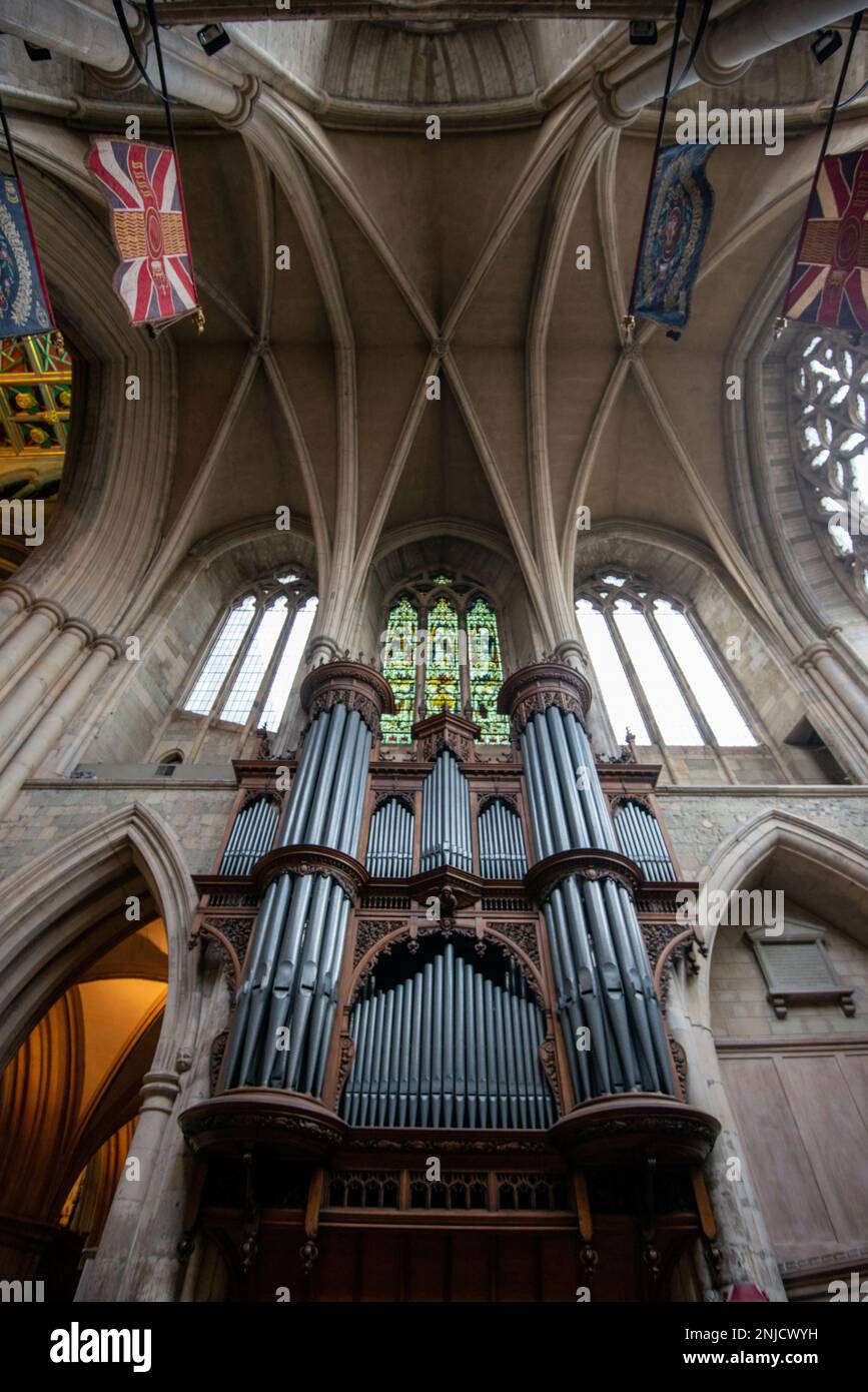 Orgue dans la cathédrale de Southwark Banque D'Images