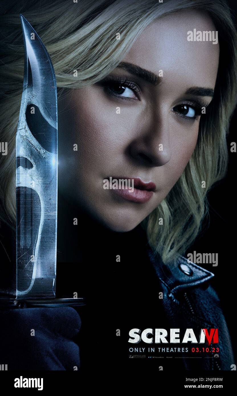 SCREAM VI, (alias SCREAM 6), affiche de personnages, Hayden Panettiere, 2023. © Paramount Pictures / Courtesy Everett Collection Banque D'Images