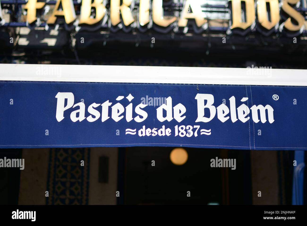 Pastéis de Belém à Lisbonne Portugal Banque D'Images