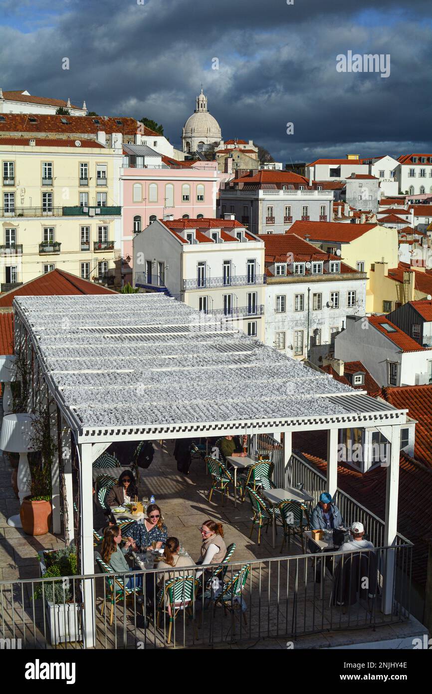 Zone d'Alfama de Lisbonne Portugal Banque D'Images