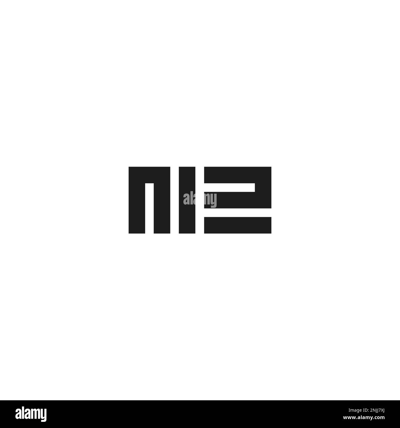 Lettres de l'alphabet initiales Monogram logo ZM, MZ, M et Z Illustration de Vecteur