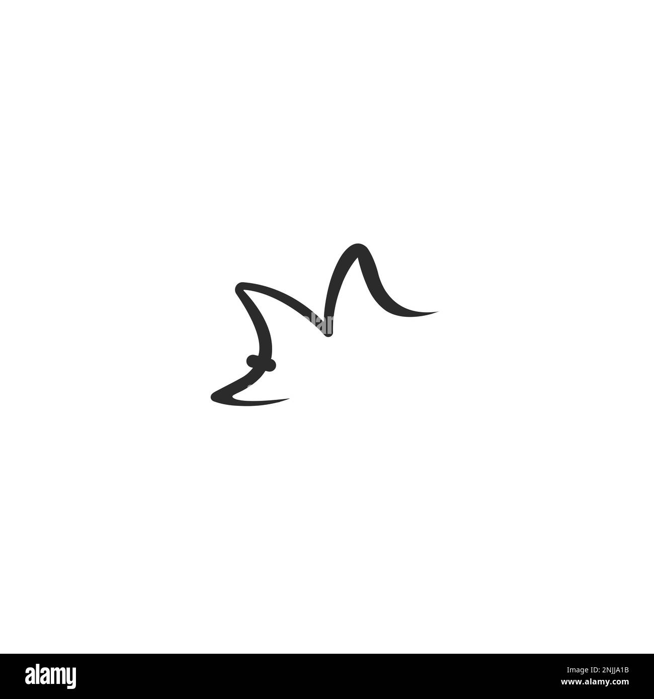 Lettres de l'alphabet initiales Monogram logo ZM, MZ, M et Z Illustration de Vecteur