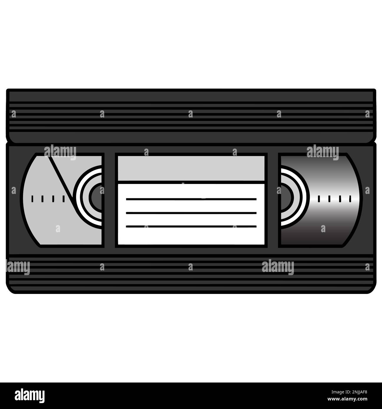 Icône cassette VHS illustration d'une icône cassette VHS vintage