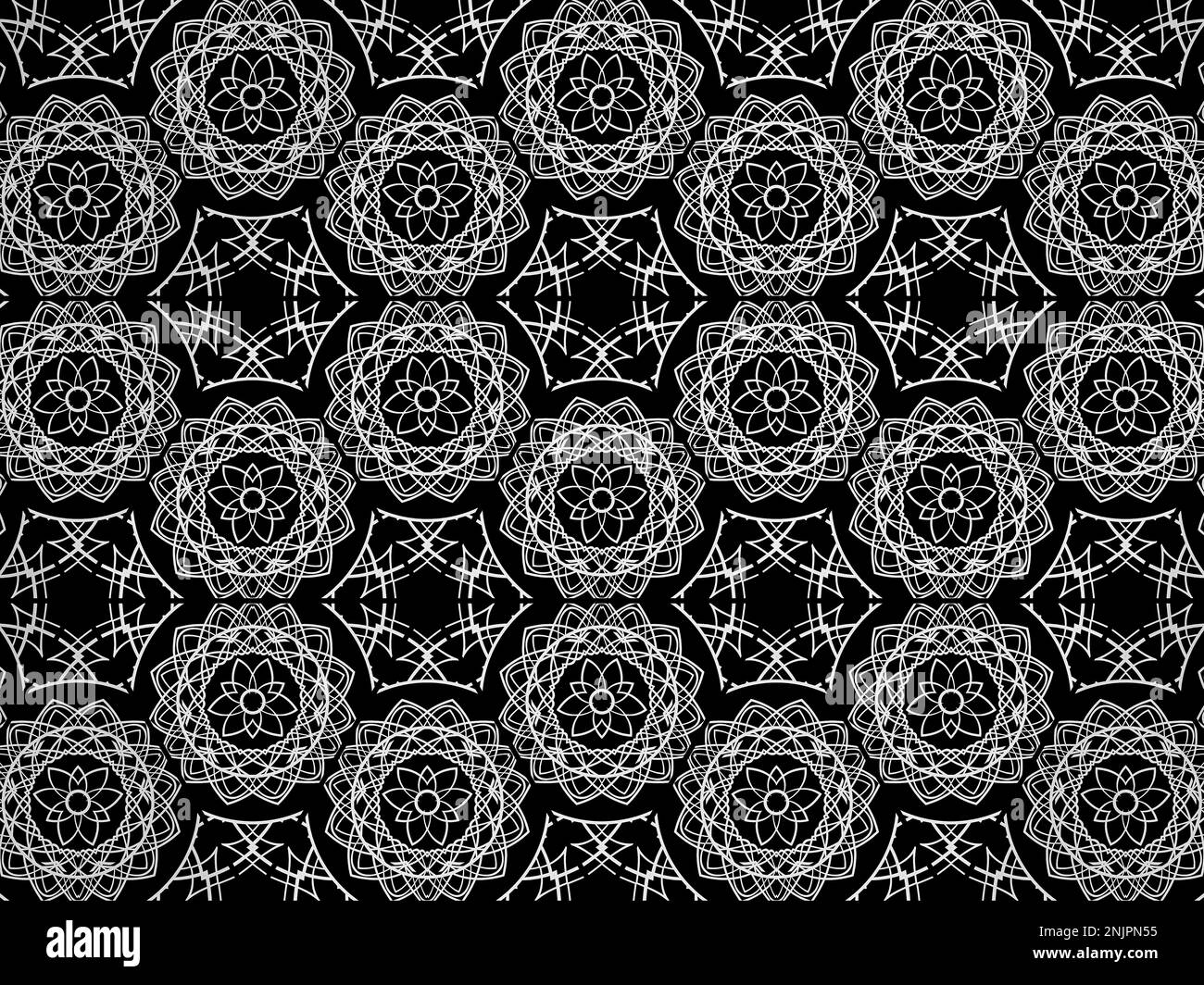 Motif géométrique noir et blanc Banque D'Images