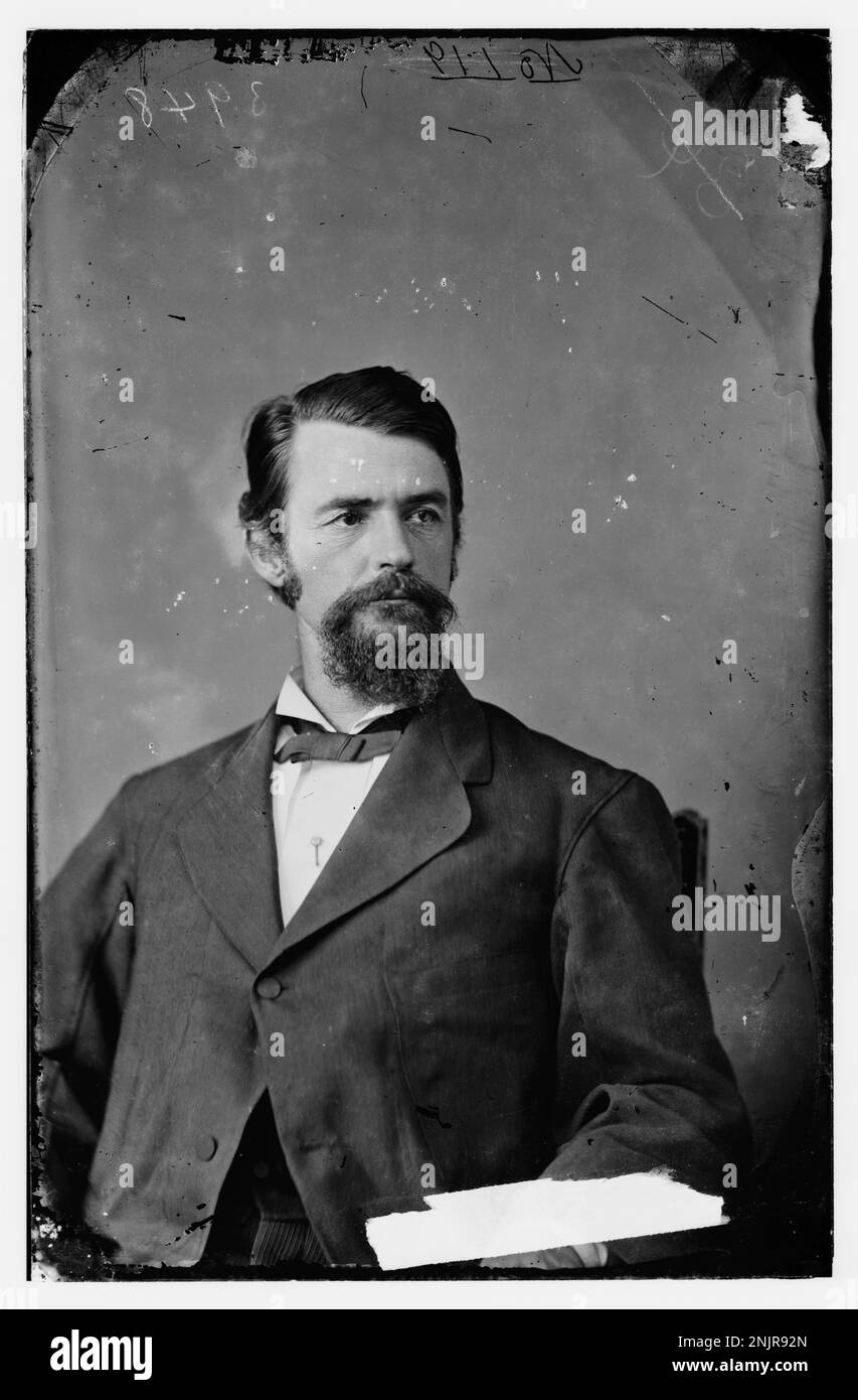 Portrait de l'honorable John Bullock Clark, brigadier général dans l'armée confédérée. Cette image fait partie de la collection Brady-Handy à la Bibliothèque du Congrès. Banque D'Images