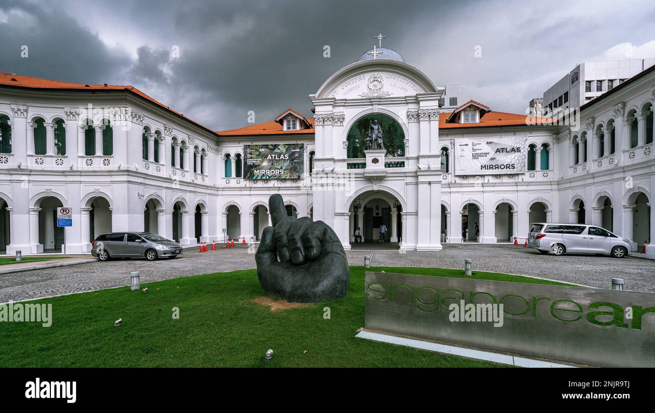 Singapour, Singapour - Musée de l'Aer de Singapour (SAM) Banque D'Images
