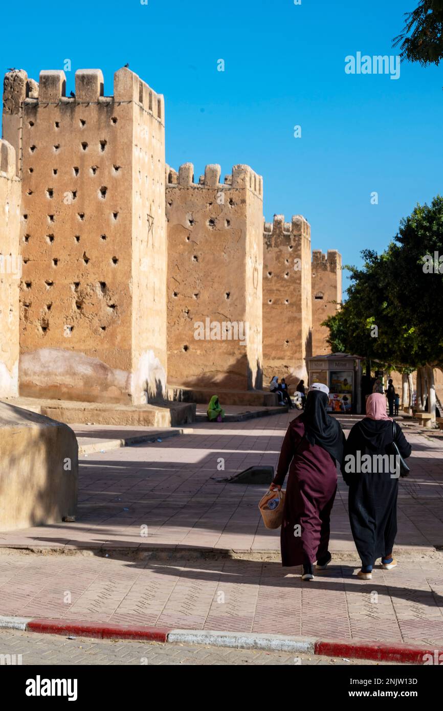 Afrika, Marokko, Taroudant, Stadtmauer am Bab Sdra Banque D'Images