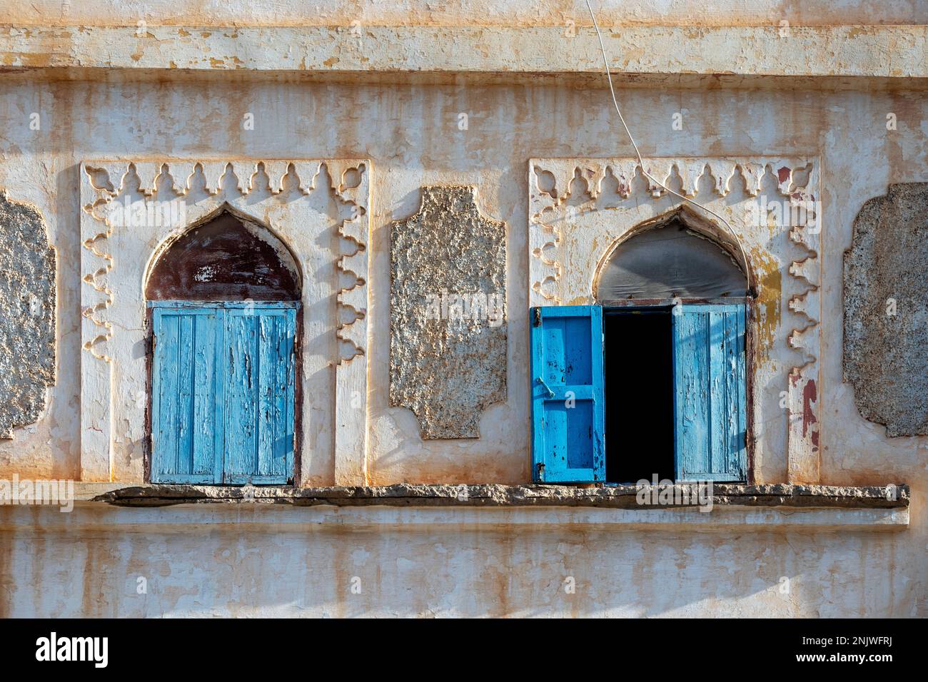 Afrika, Marokko, Südmarokko, Sidi Ifni, Fenster Banque D'Images