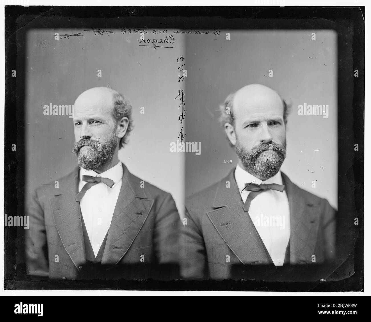 Portrait de Honor Richard Williams, membre du Congrès américain de l'Oregon, dans la collection Brady-Handy de la Bibliothèque du Congrès. Banque D'Images