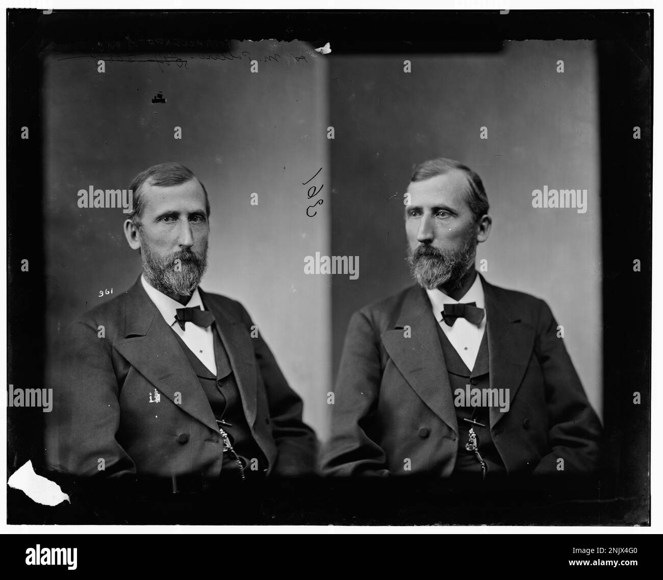 Une photographie de Hon. H.M. Pollard, une personnalité politique du Missouri, de la collection Brady-Handy de la Bibliothèque du Congrès. Pollard a été impliqué dans la politique américaine au milieu du XIXe siècle. Banque D'Images