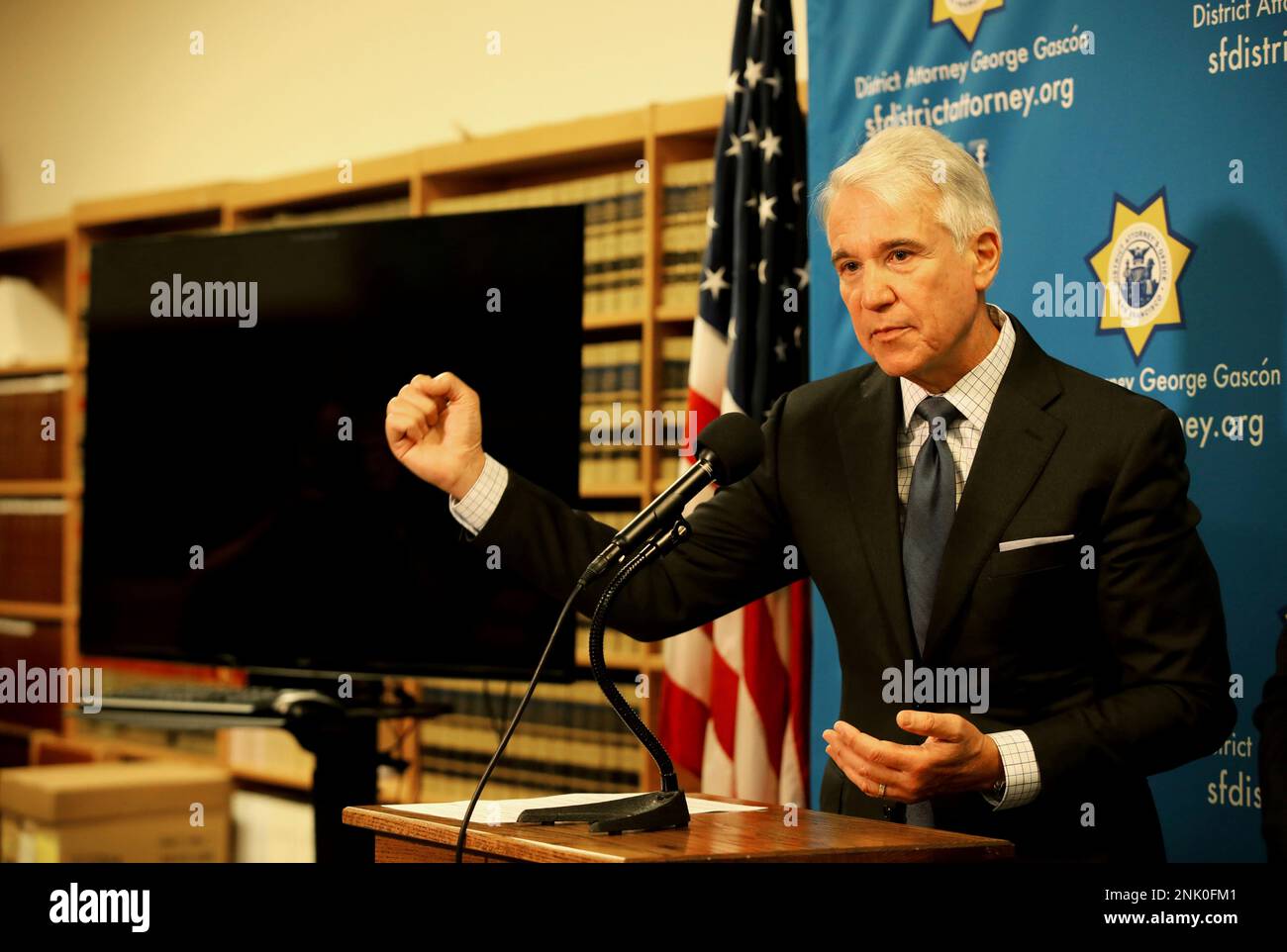 San Francisco District Attorney George Gascon answers a question from ...