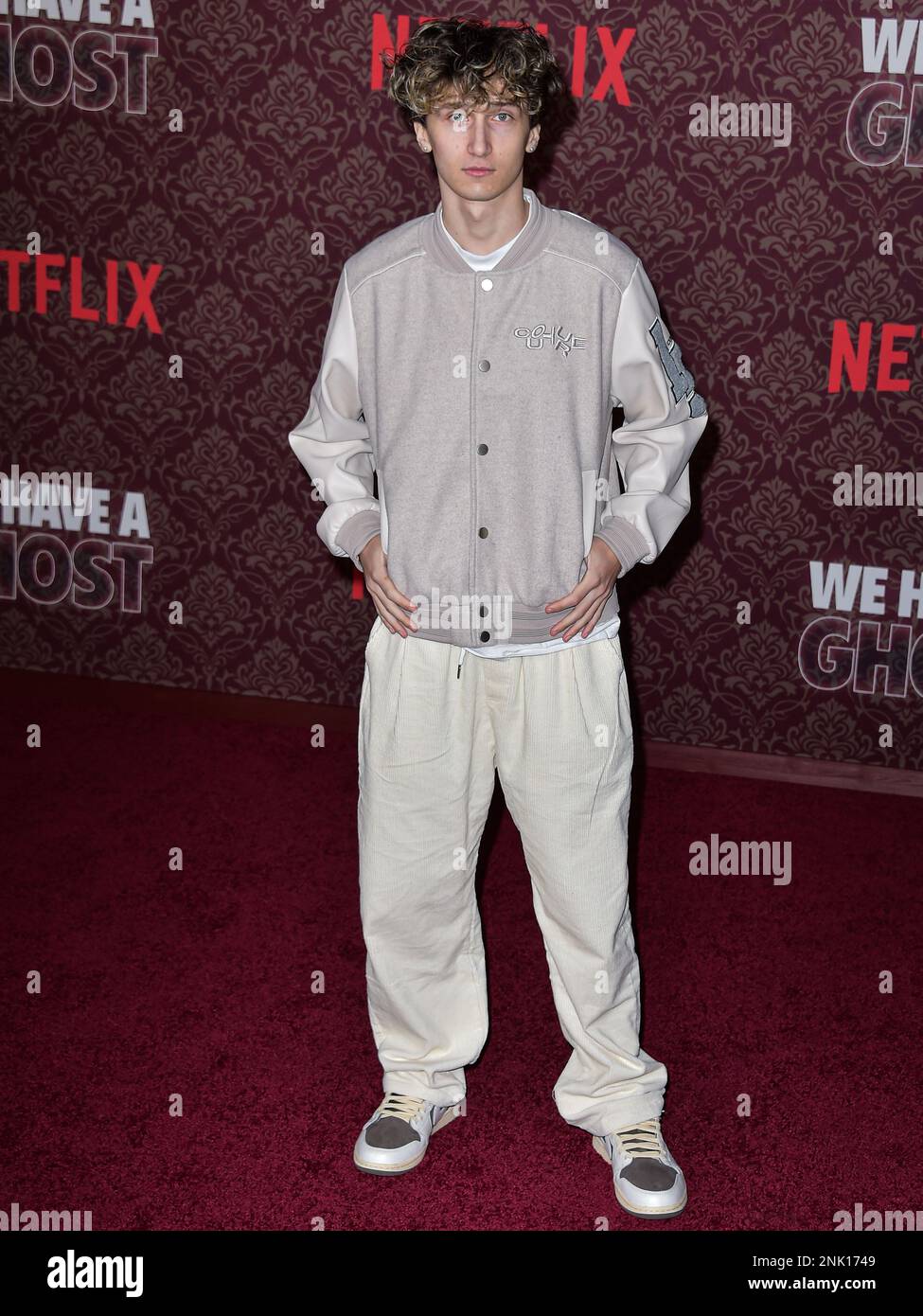 Hollywood, États-Unis. 22nd févr. 2023. HOLLYWOOD, LOS ANGELES, CALIFORNIE, États-Unis - FÉVRIER 22 : Reif Harrison arrive à la première de Netflix's « We hair A Ghost » qui s'est tenue au Netflix Tudum Theatre sur 22 février 2023 à Hollywood, Los Angeles, Californie, États-Unis. ( Credit: Image Press Agency/Alamy Live News Banque D'Images