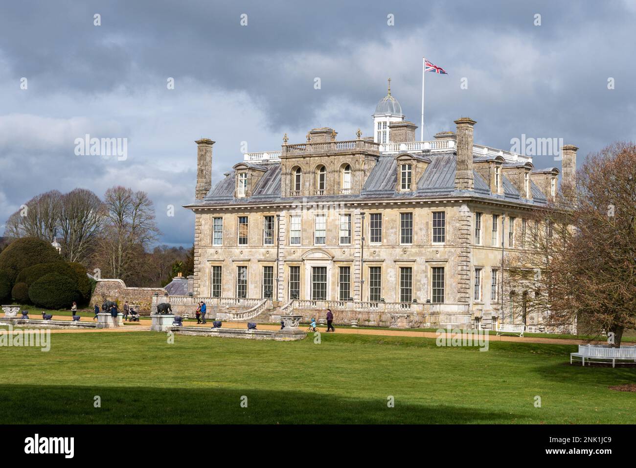 Kingston Lacy House et Country Estate pendant l'hiver ou février, Dorset, Angleterre, Royaume-Uni Banque D'Images