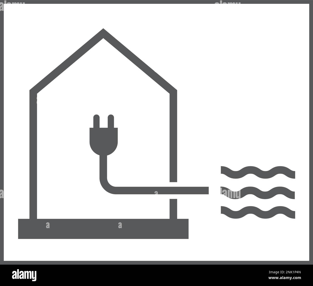 Énergie hydroélectrique pour la production d'électricité, énergie verte, écologique Illustration de Vecteur