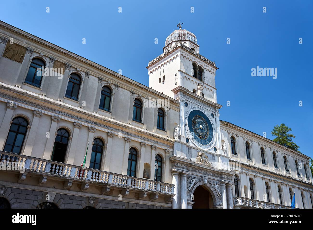 Tour historique de l'horloge à Plazza dei Signori dans la ville de Padoue, Italie Banque D'Images