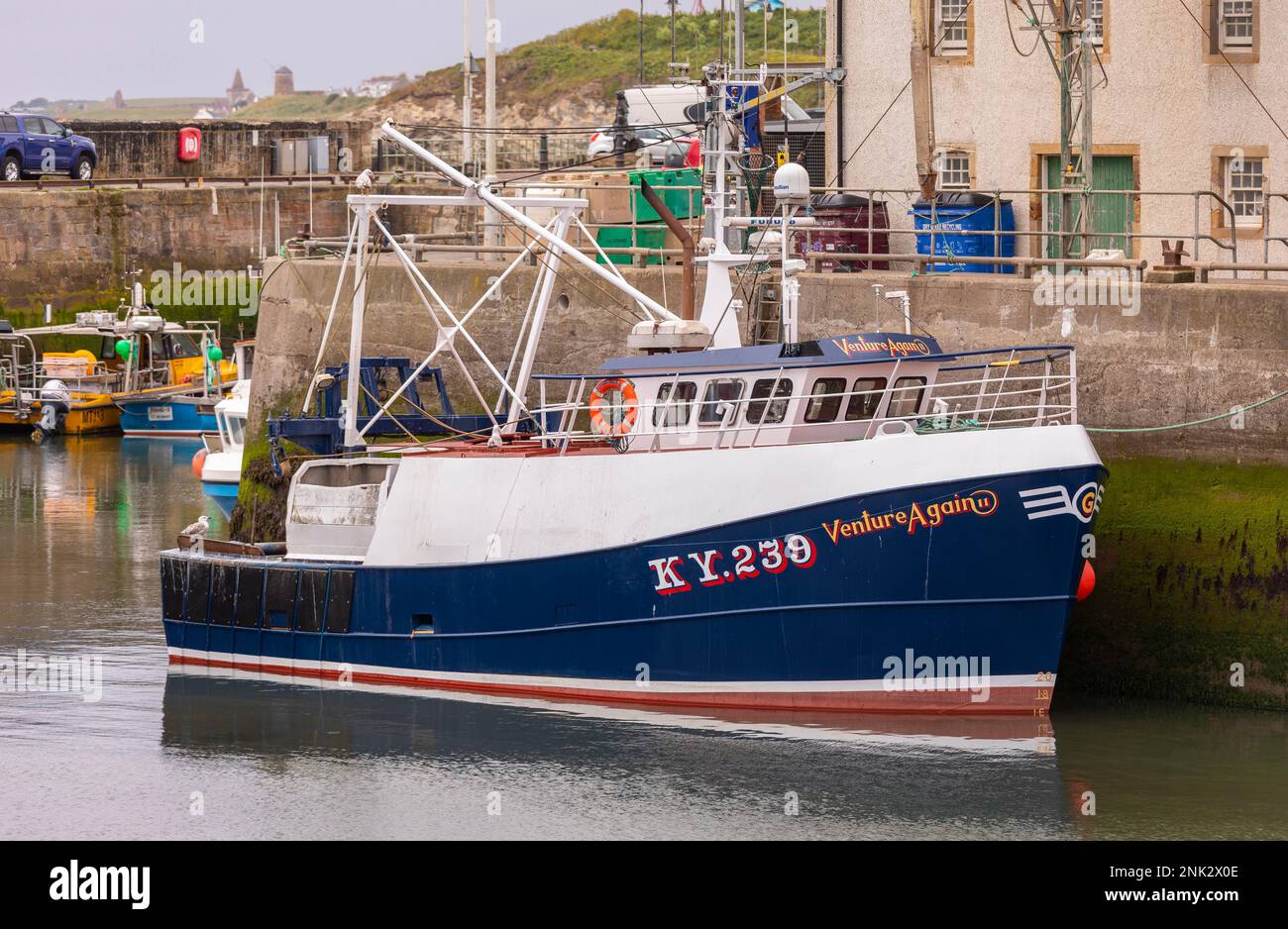 PITTENWEEM HARBOUR, ÉCOSSE, EUROPE - Bateaux de pêche commerciaux, village de pêche sur la côte est de l'Écosse, Neuk est. Banque D'Images