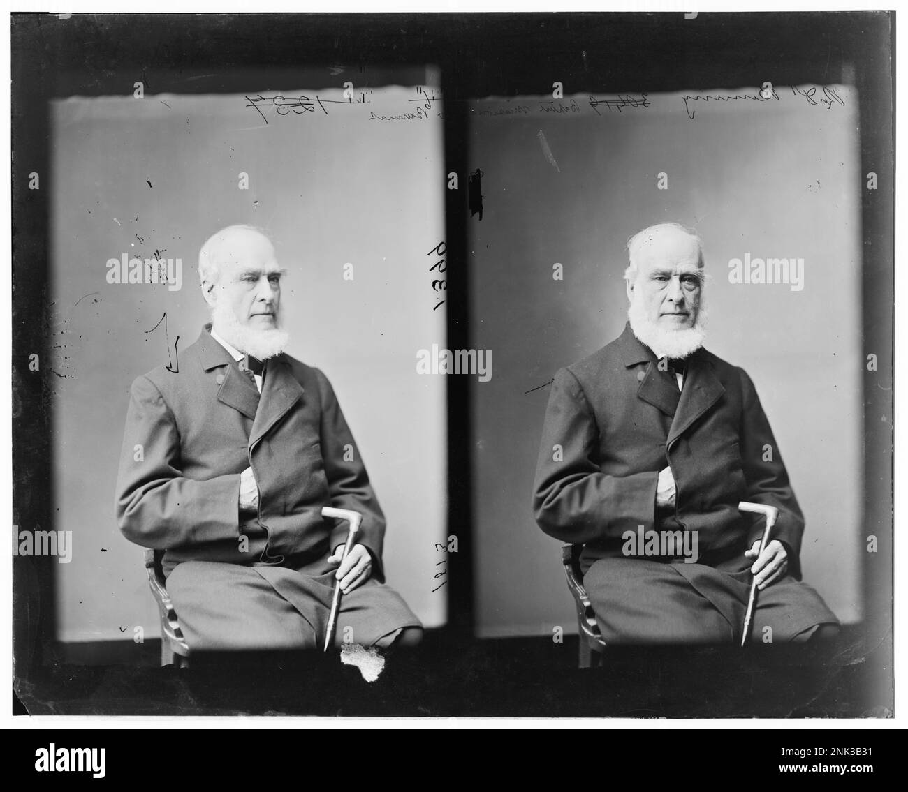 Portrait de Rev. D. Birney, missionnaire baptiste en Birmanie. Cette image fait partie de la collection Brady-Handy à la Bibliothèque du Congrès. Banque D'Images Portrait de Rev. D. Birney, missionnaire baptiste en Birmanie. Cette image fait partie de la collection Brady-Handy à la Bibliothèque du Congrès. Banque D'Images