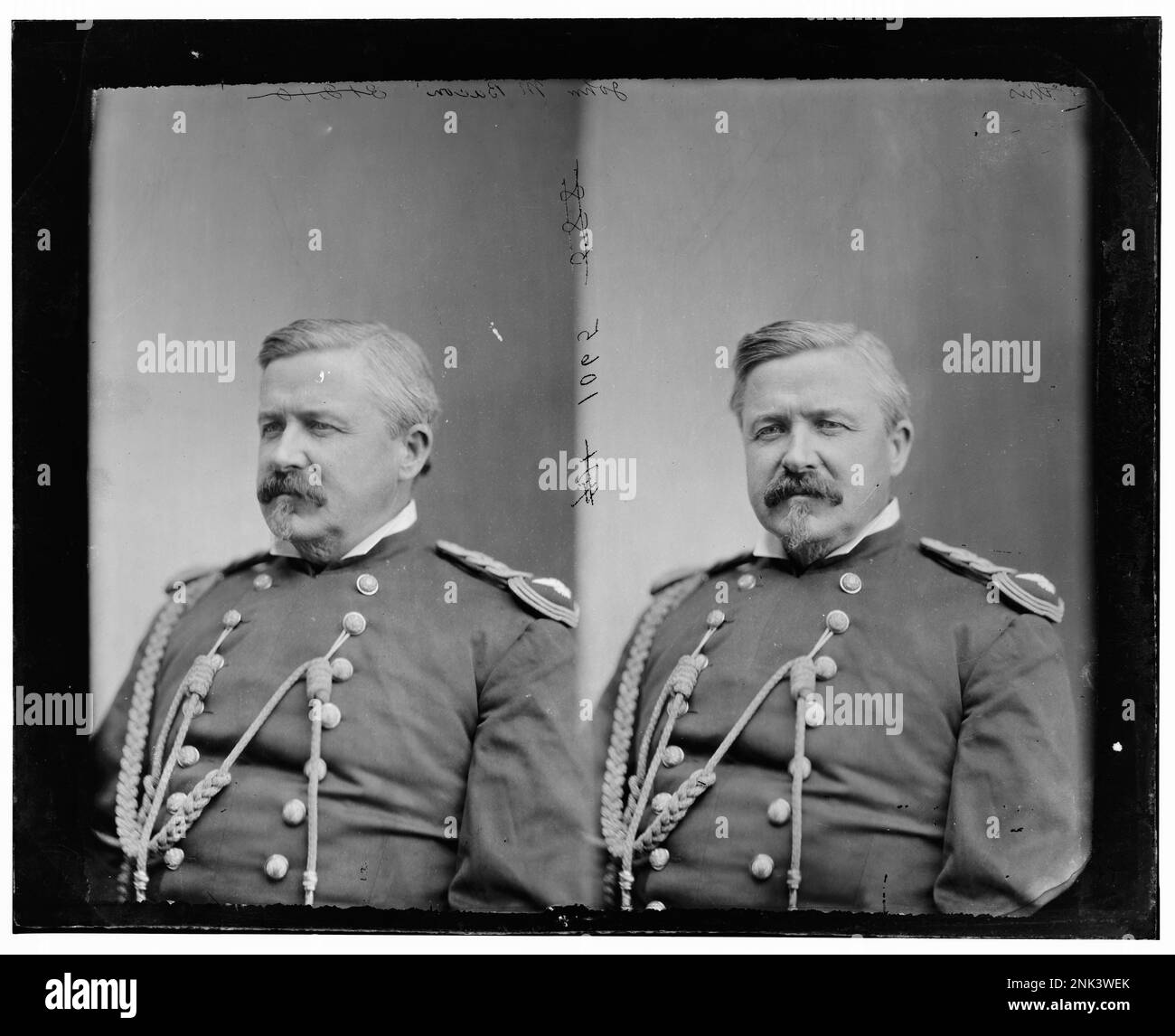 Portrait de John M. Bacon, un officier de la marine américaine, de la Bibliothèque du Congrès Brady-Handy Collection. Banque D'Images